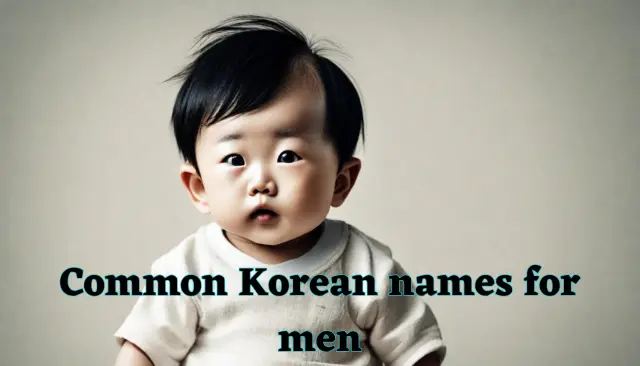Common Korean names for men