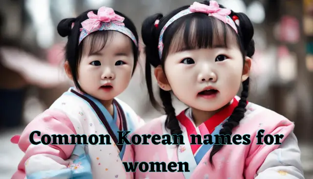 Common Korean names for women