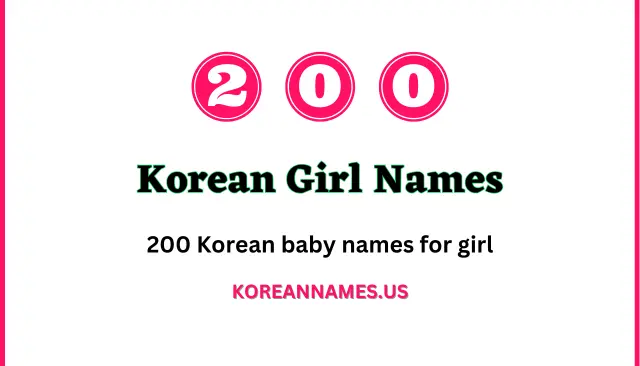 200 Korean baby names for girl