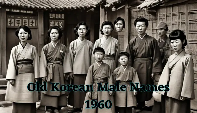 Old Korean Male Names 1960